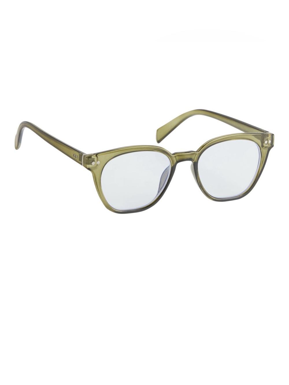 Dark Olive Recycled Blue Light Blocking Glasses